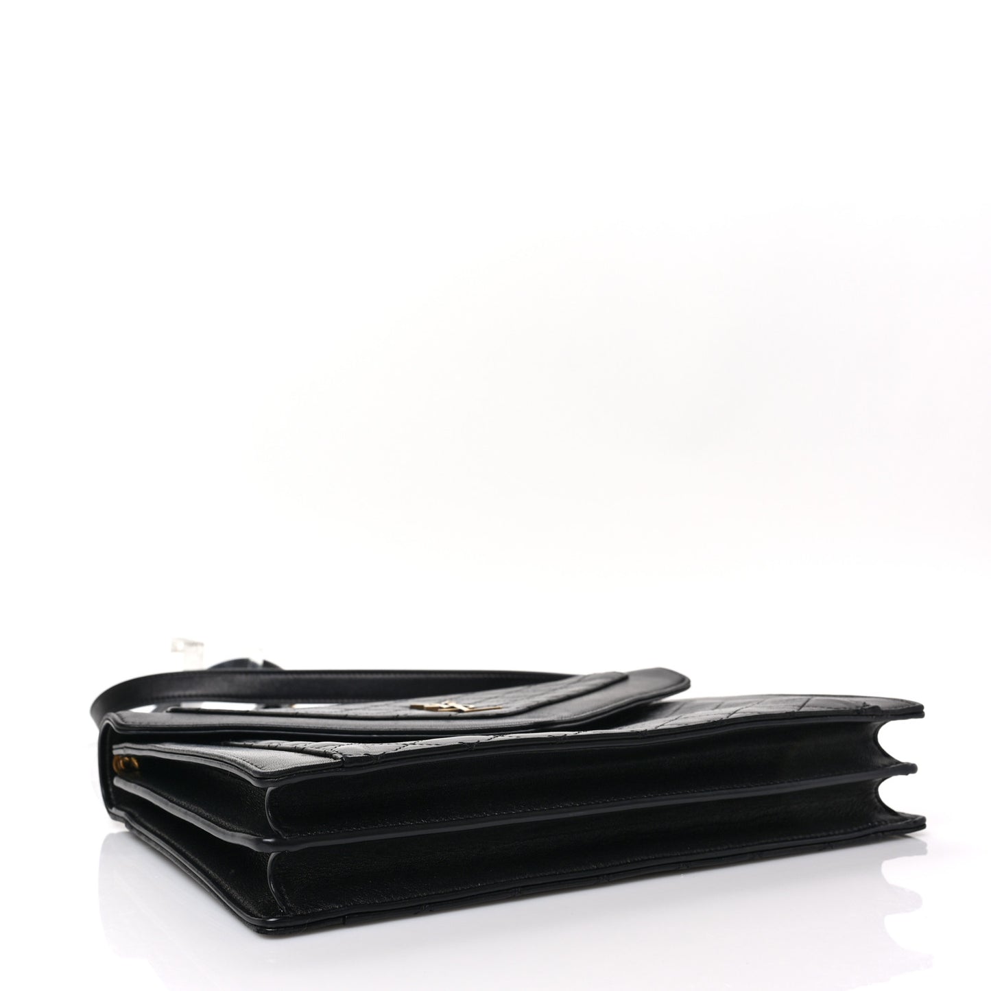 Lambskin Quilted Mini Gaby Satchel Black