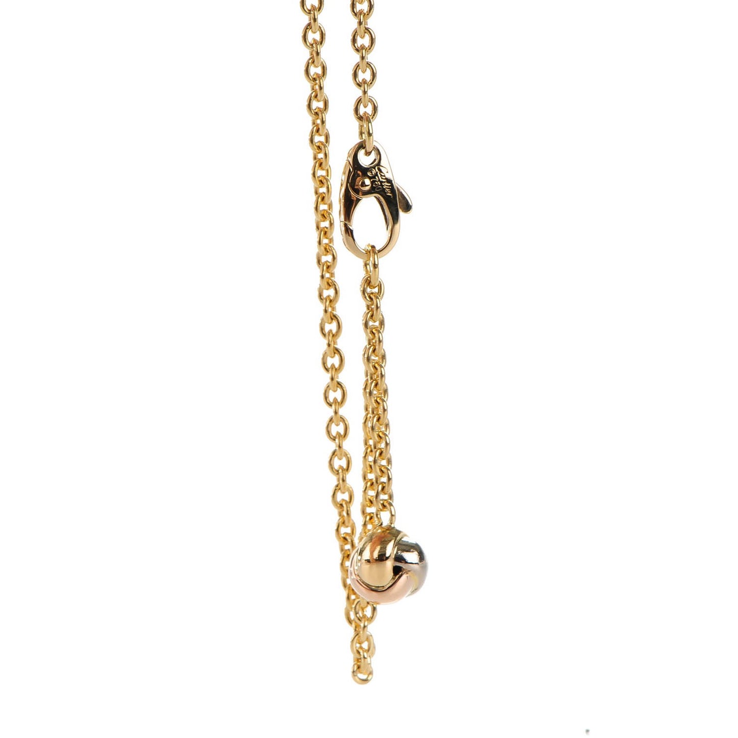 18K Yellow White Pink Gold Trinity Ball Bracelet