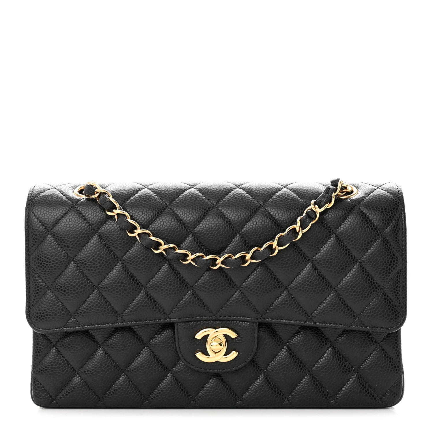 Chanel Caviar Quilted Medium Double Flap Black 1 of 11