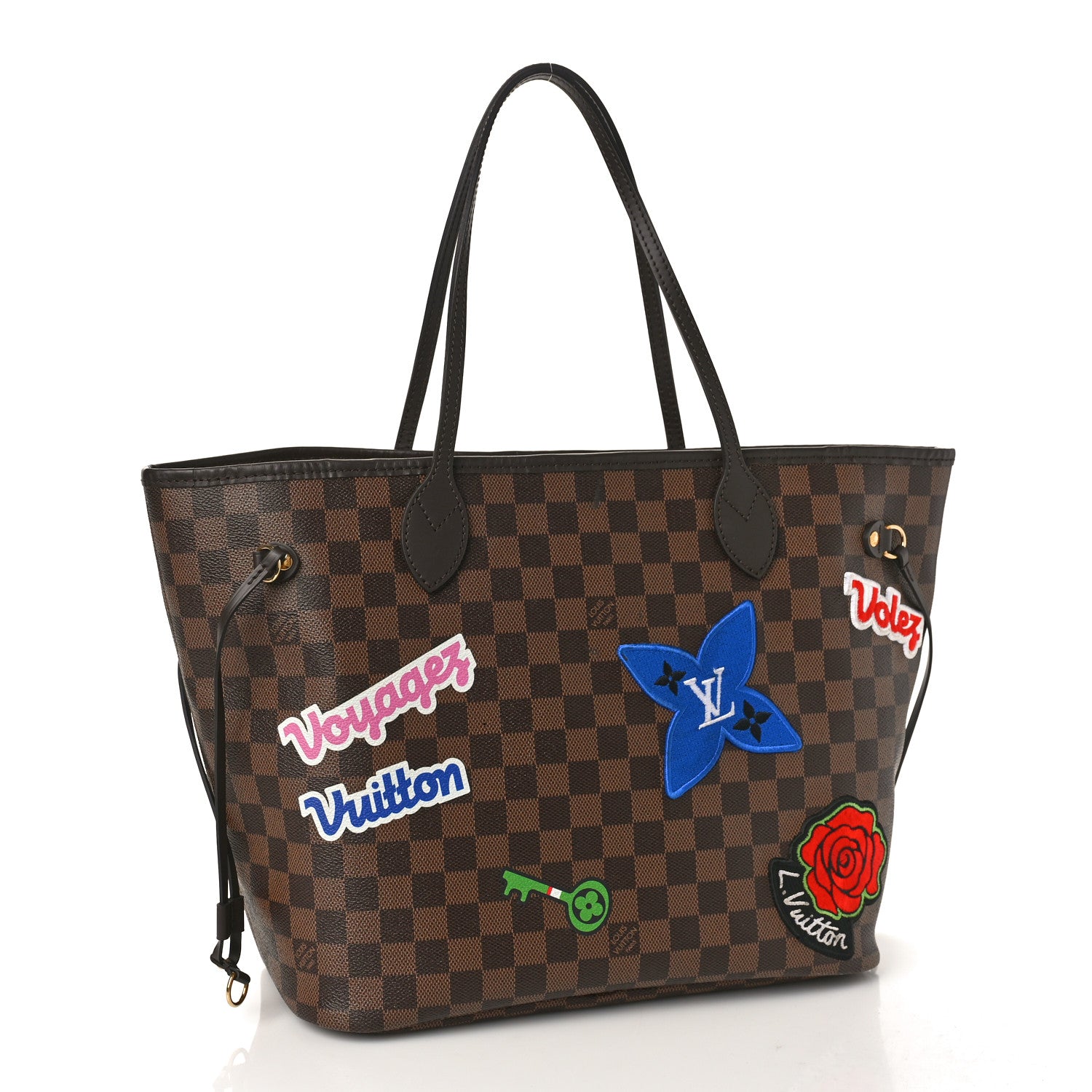 Louis Vuitton Damier Ebene Travel Stickers Neo Neverfull MM 3 of 9