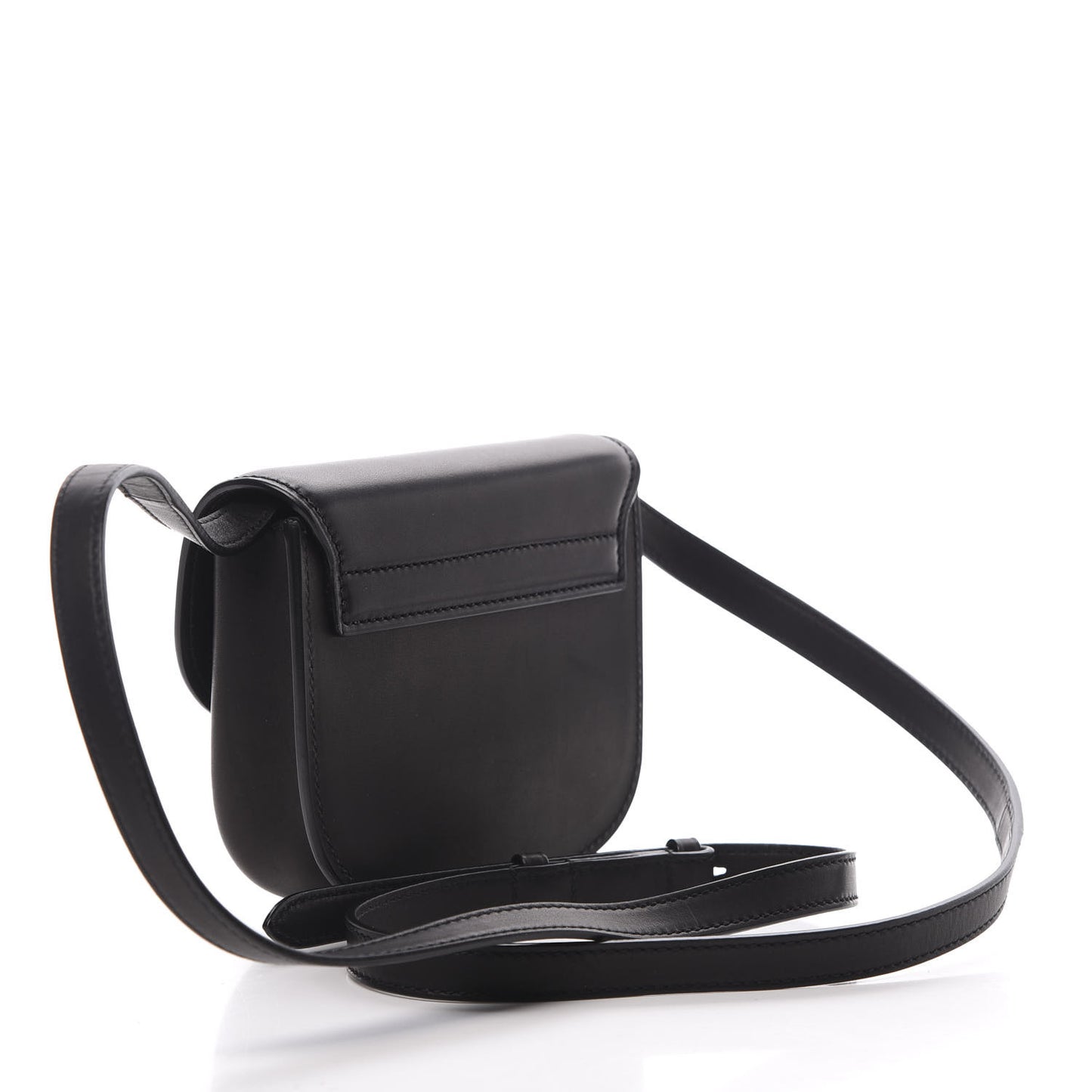 Smooth Calfskin Mini Classic Monogram Kaia Satchel Black