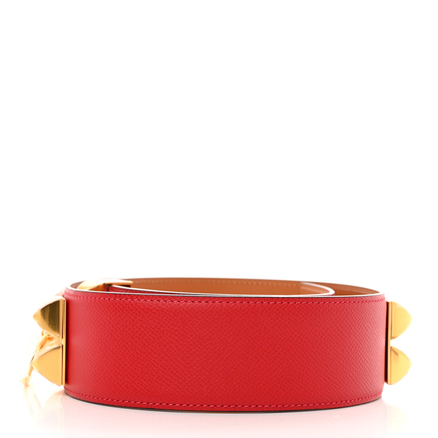 Hermes Epsom Collier De Chien CDC Belt 75 30 Rouge Casaque 4 of 7