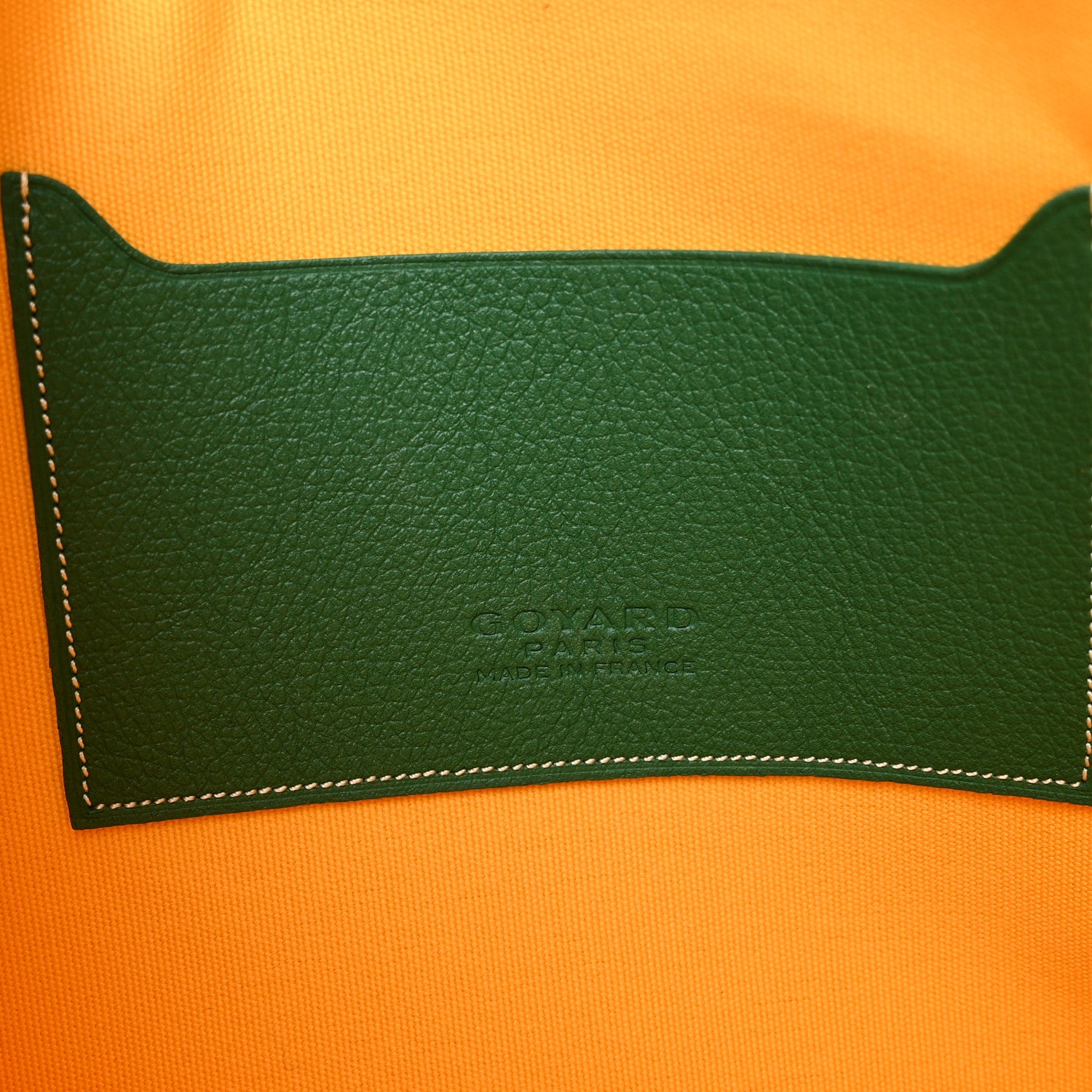 Goyard Goyardine Senat Pochette MM Green 6 of 7