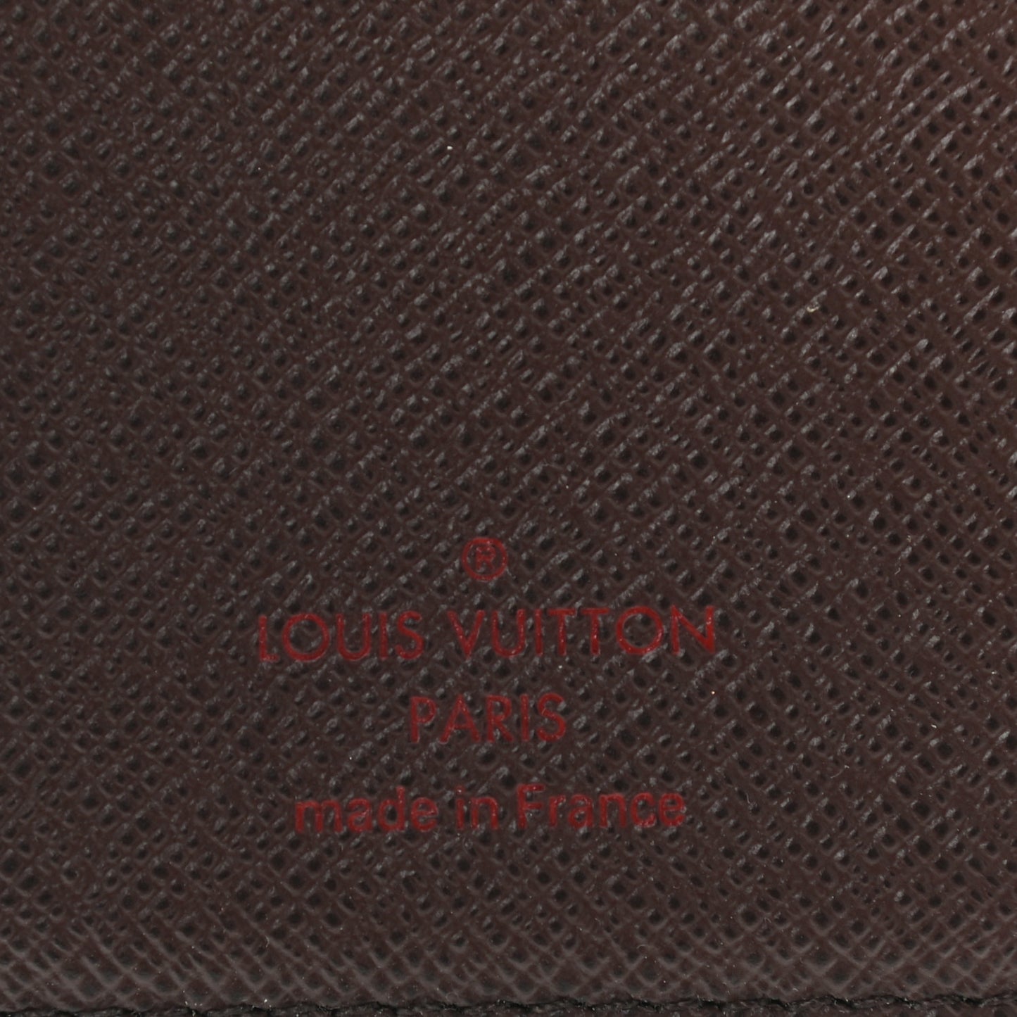 Damier Ebene Checkbook Cover Wallet