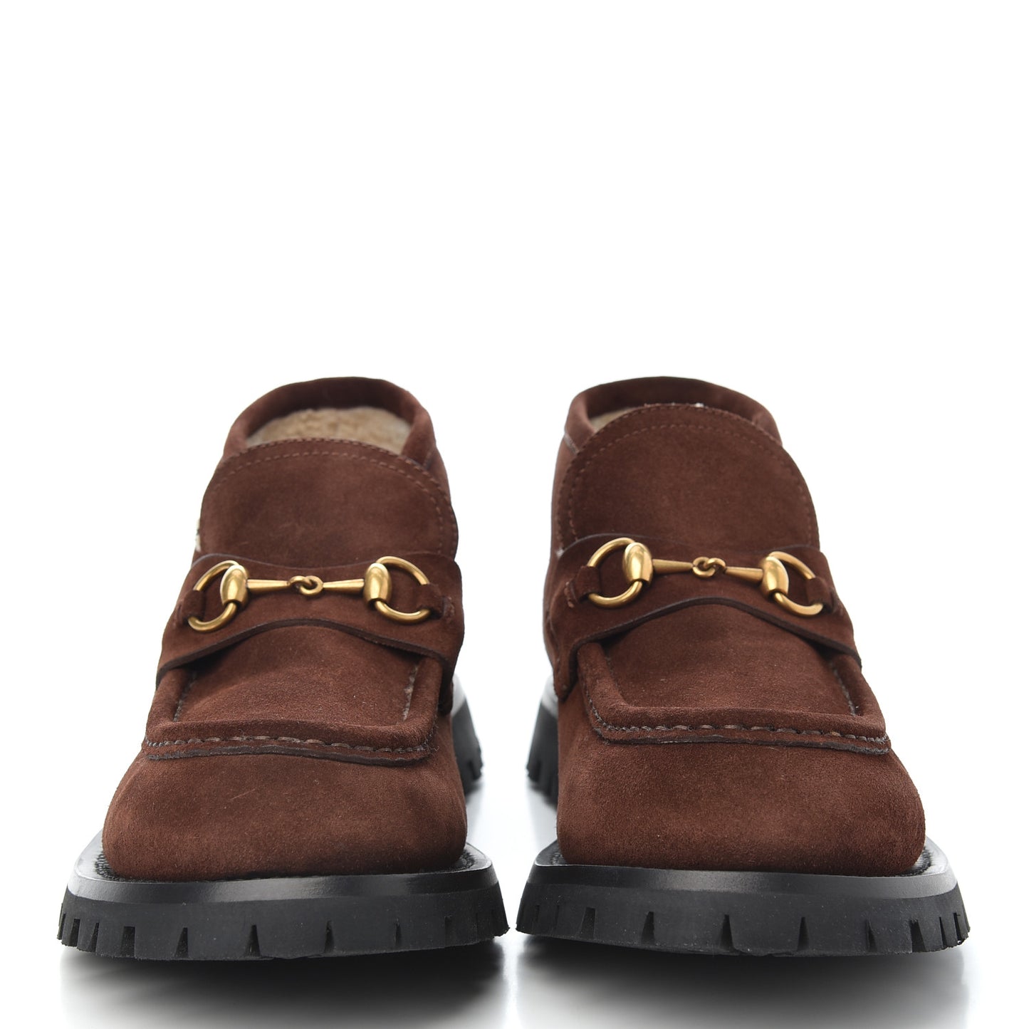 Suede Shearling Mens Harald Horsebit Ankle Boots 9.5 Light Brown Butterscotch