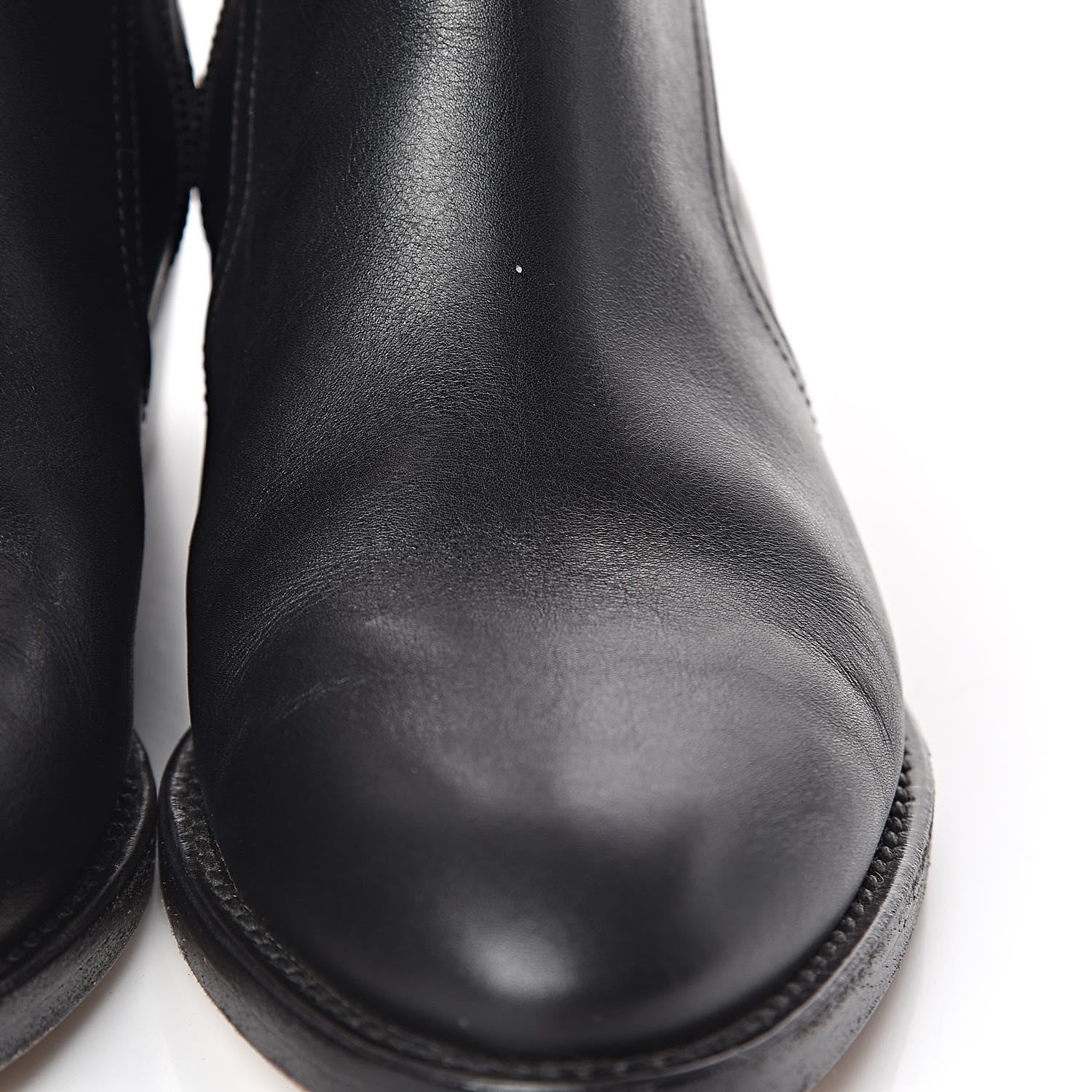 Chanel Calfskin Paris Dallas Zip Ankle Boots 37 Black 11 of 16