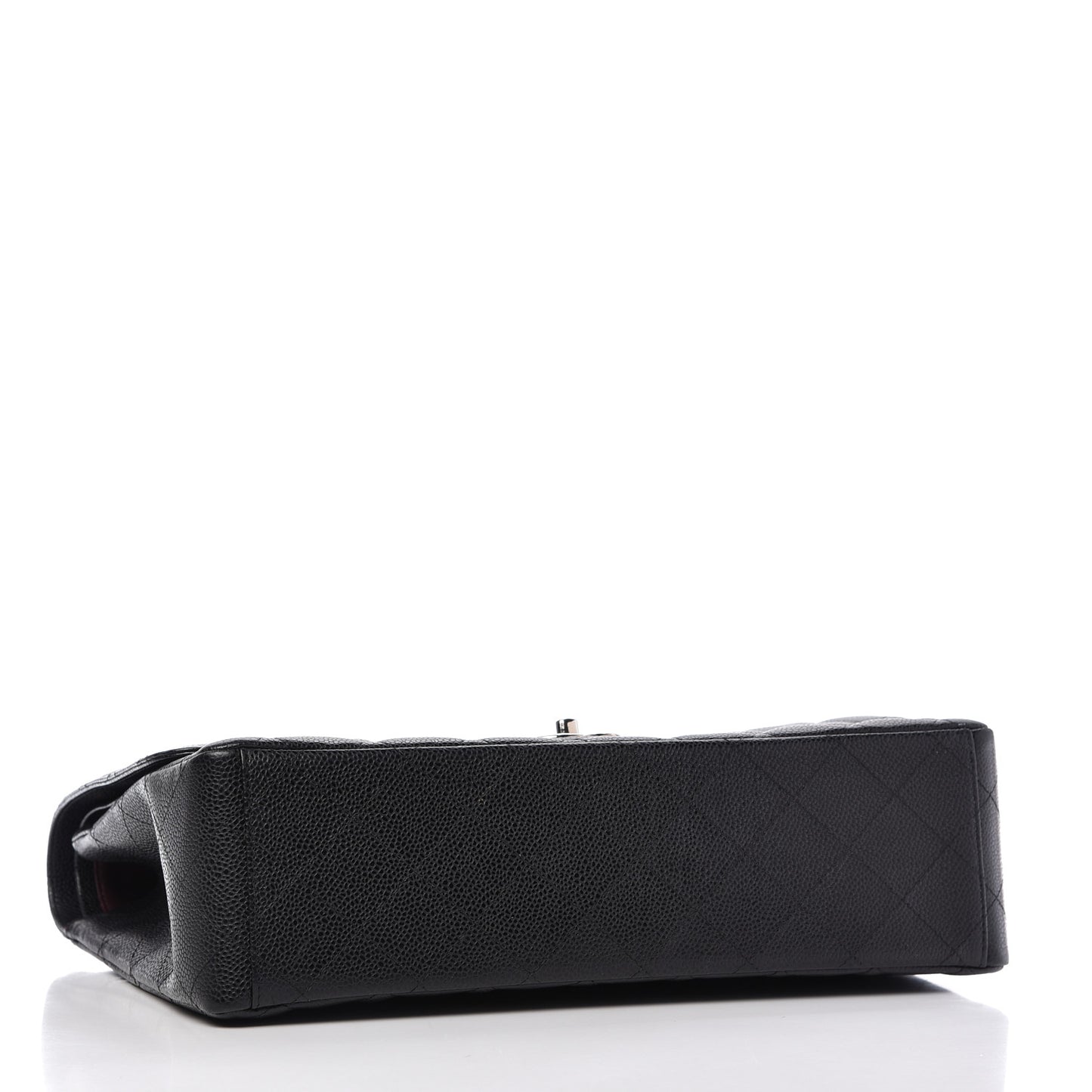 Caviar Quilted Maxi Double Flap Black