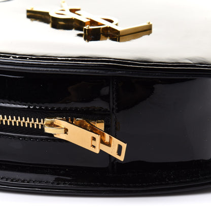 Saint Laurent Patent Small Monogram Love Shoulder Bag Black 8 of 9