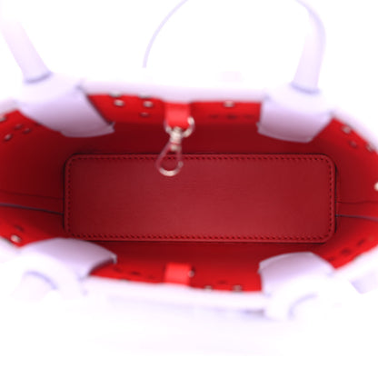 Christian Louboutin Calfskin Empire Spike Studded Mini North South Cabata Tote Lilac Smoke 5 of 11