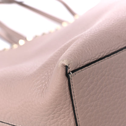 Valentino Garavani Grained Calfskin Rockstud Shoulder Tote Poudre 7 of 14