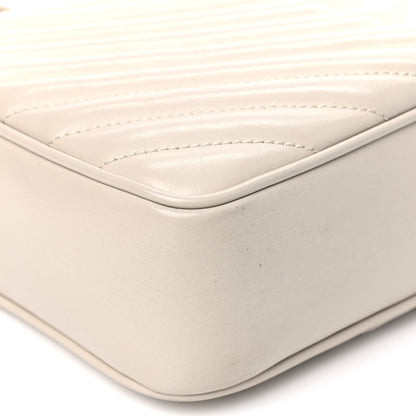 Saint Laurent Calfskin Matelasse Monogram Lou Camera Bag Crema Soft 8 of 10