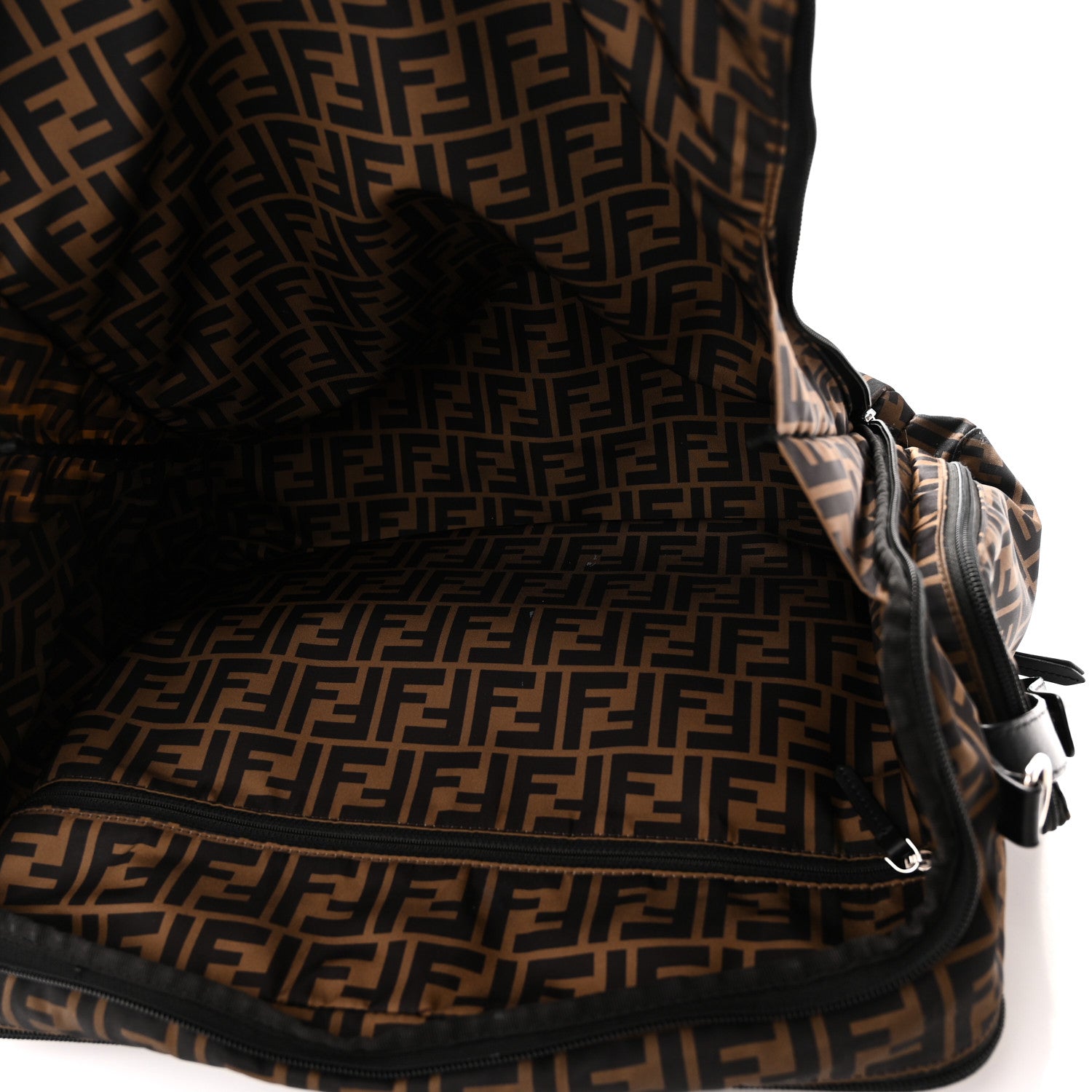 Fendi Econyl Nylon FF Changing Bag Tobacco Black 5 of 11