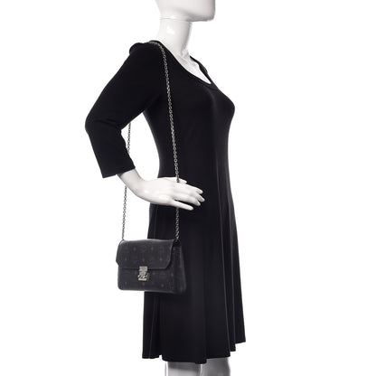 MCM Visetos Small Millie Crossbody Bag Black 2 of 11
