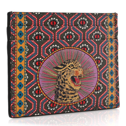 Gucci Garden Print Card Holder Wallet Pink Multicolor 3 of 7