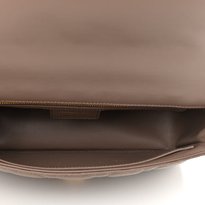 Christian Dior Calfskin Cannage Medium Caro Bag Taupe 5 of 13