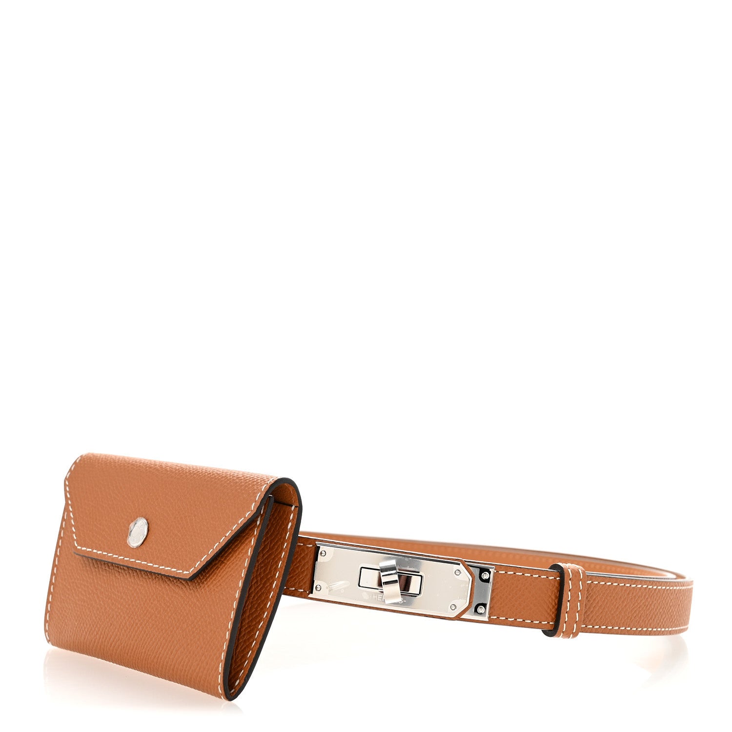 Hermes Epsom Kelly Pocket Belt Gold 1 of 6