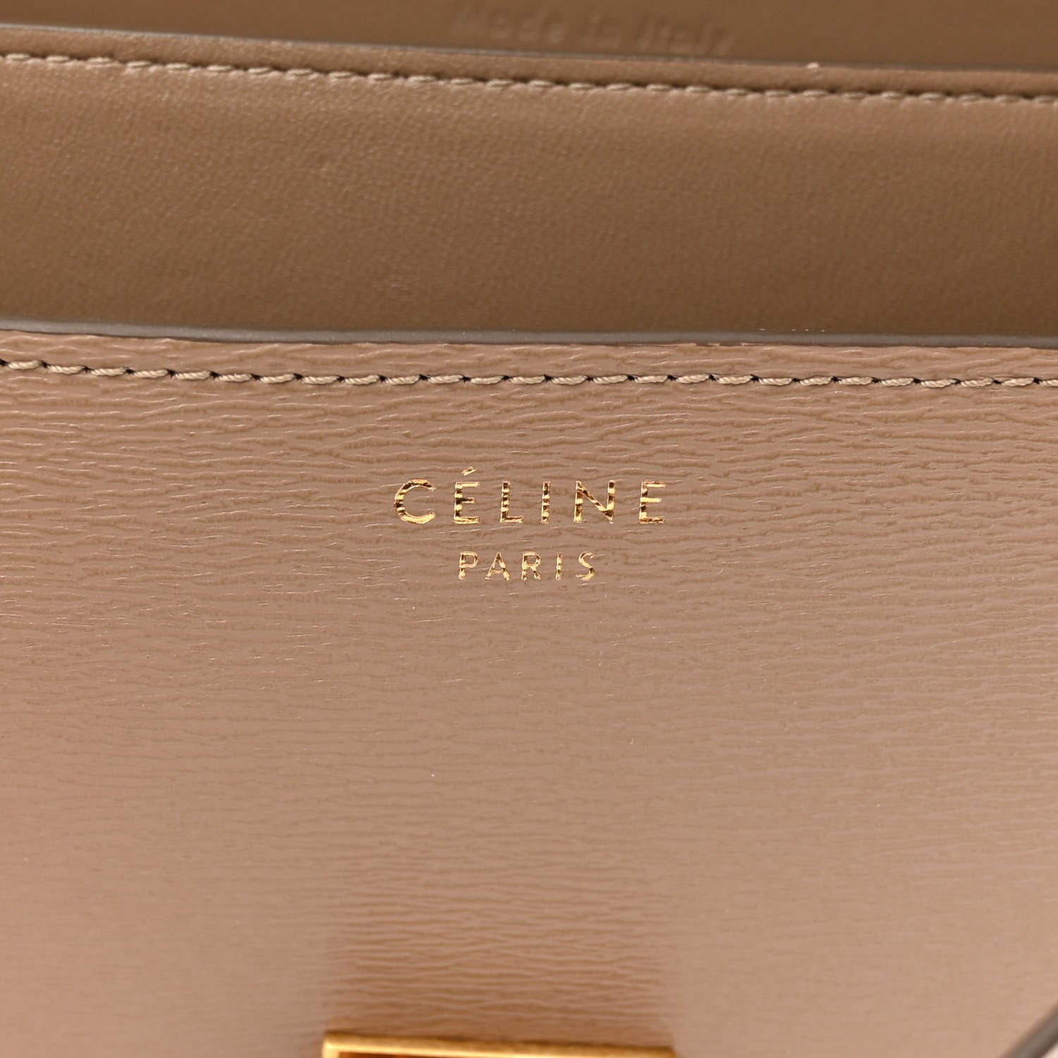 Celine Liege Calfskin Medium Classic Box Flap Bag Taupe 6 of 10