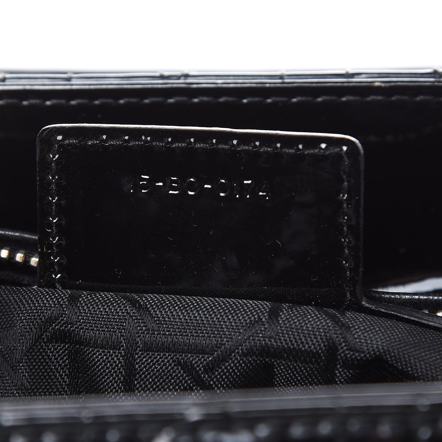 Patent Cannage Medium Lady Dior Black
