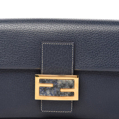 Fendi Boarskin Baguette Navy Blue 11 of 11