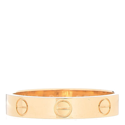 Cartier 18K Yellow Gold 3.5mm LOVE Wedding Band Ring 54 6.75 3 of 8