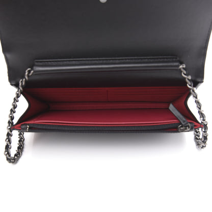 Chanel Aged Calfskin Quilted Gabrielle Wallet On Chain WOC Black 4 of 13