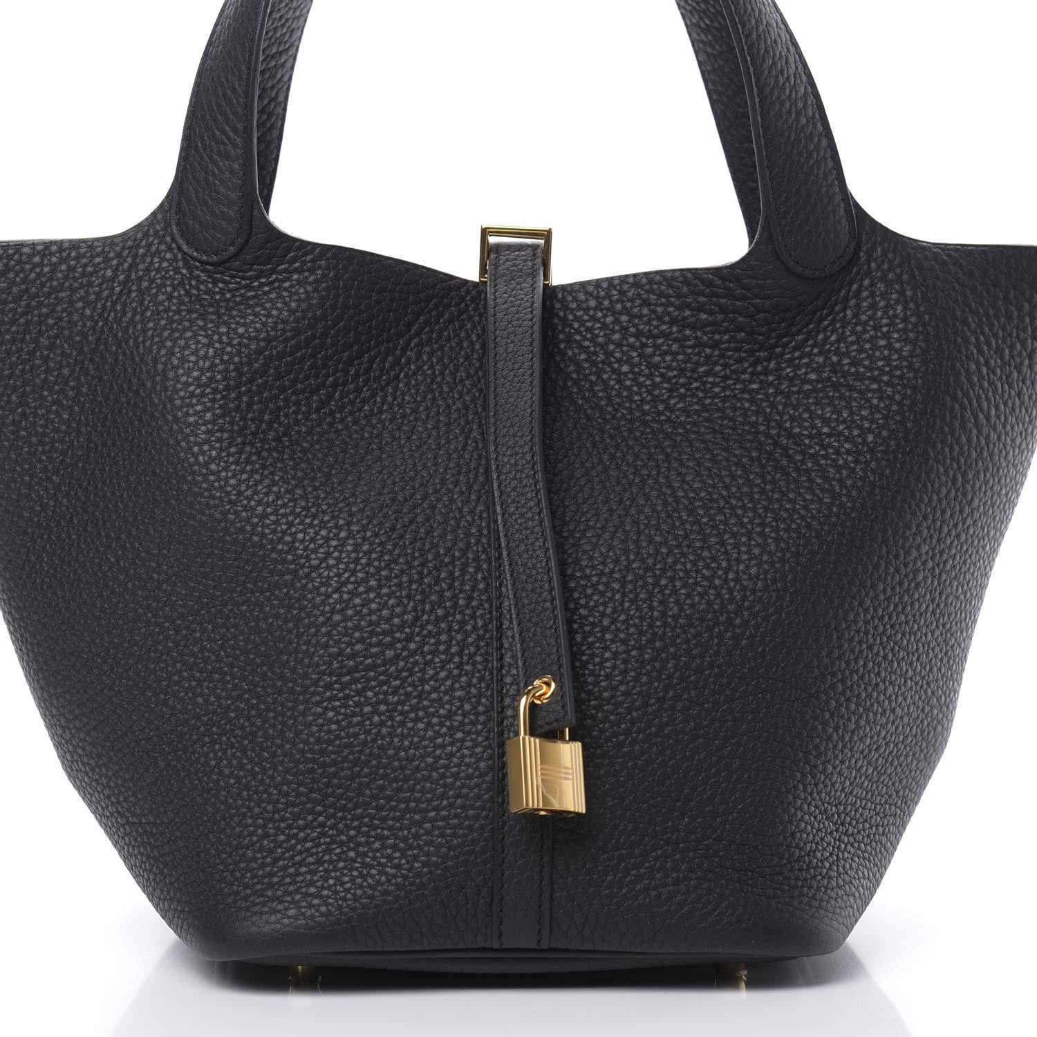 Hermes Taurillon Clemence Picotin Lock 22 MM Black 8 of 11