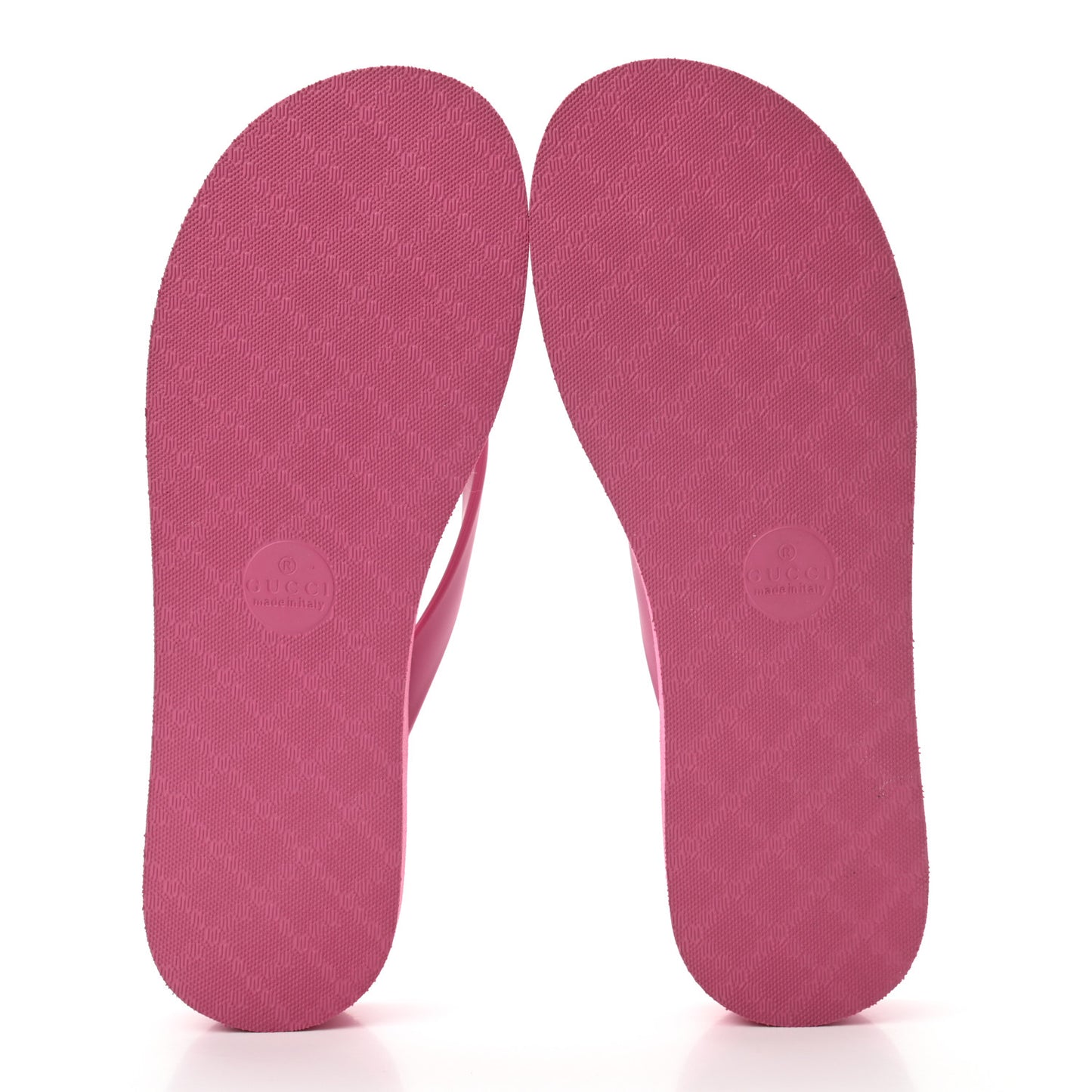 Rubber Chevron Womens GG Thong Sandals 37 Pink Tropical Flower