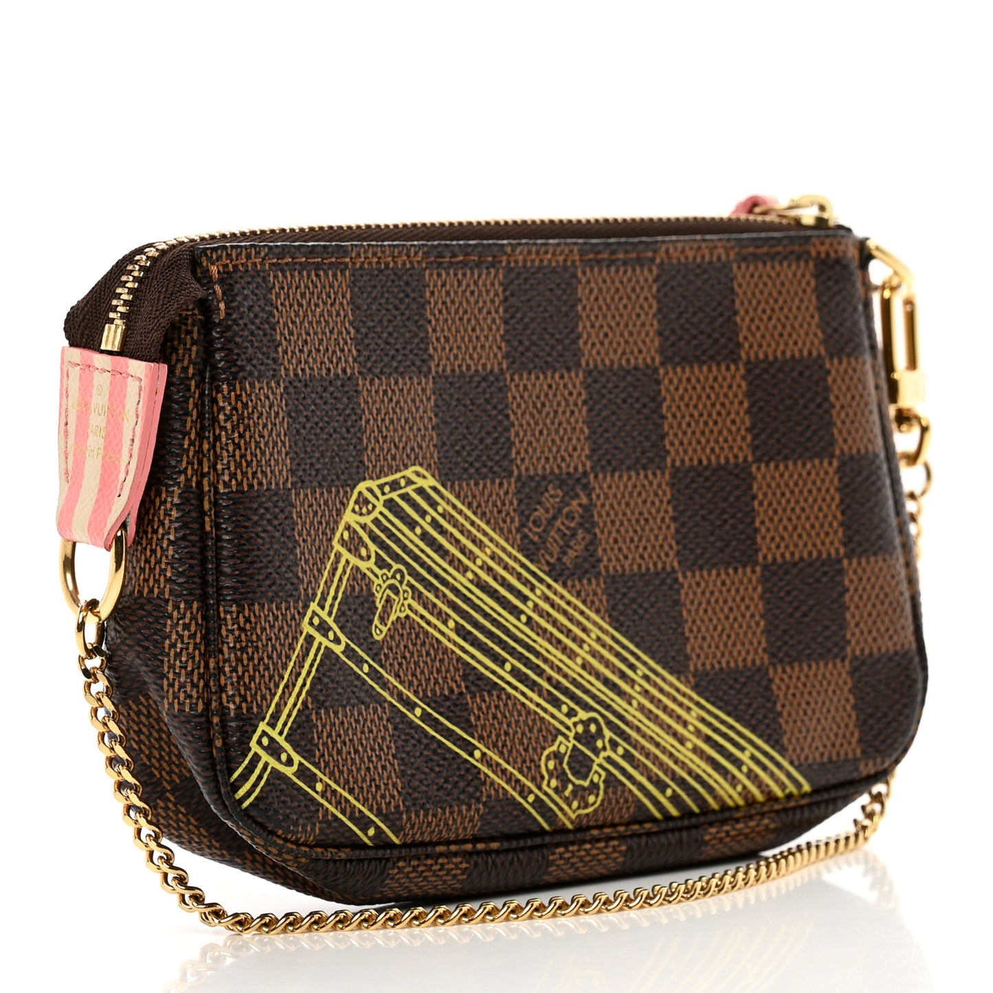 Damier Ebene 2014 Christmas Animation Mini Pochette Accessories
