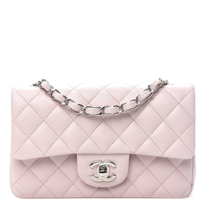 Chanel Lambskin Quilted Mini Rectangular Flap Light Pink 1 of 11