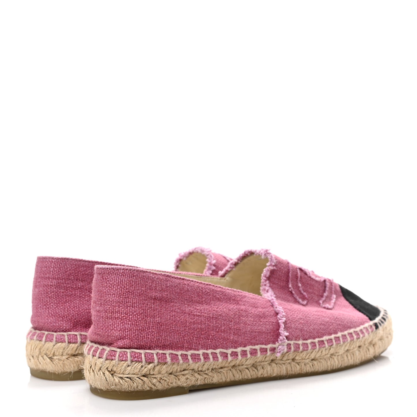 Linen CC Espadrilles 41 Pink Black