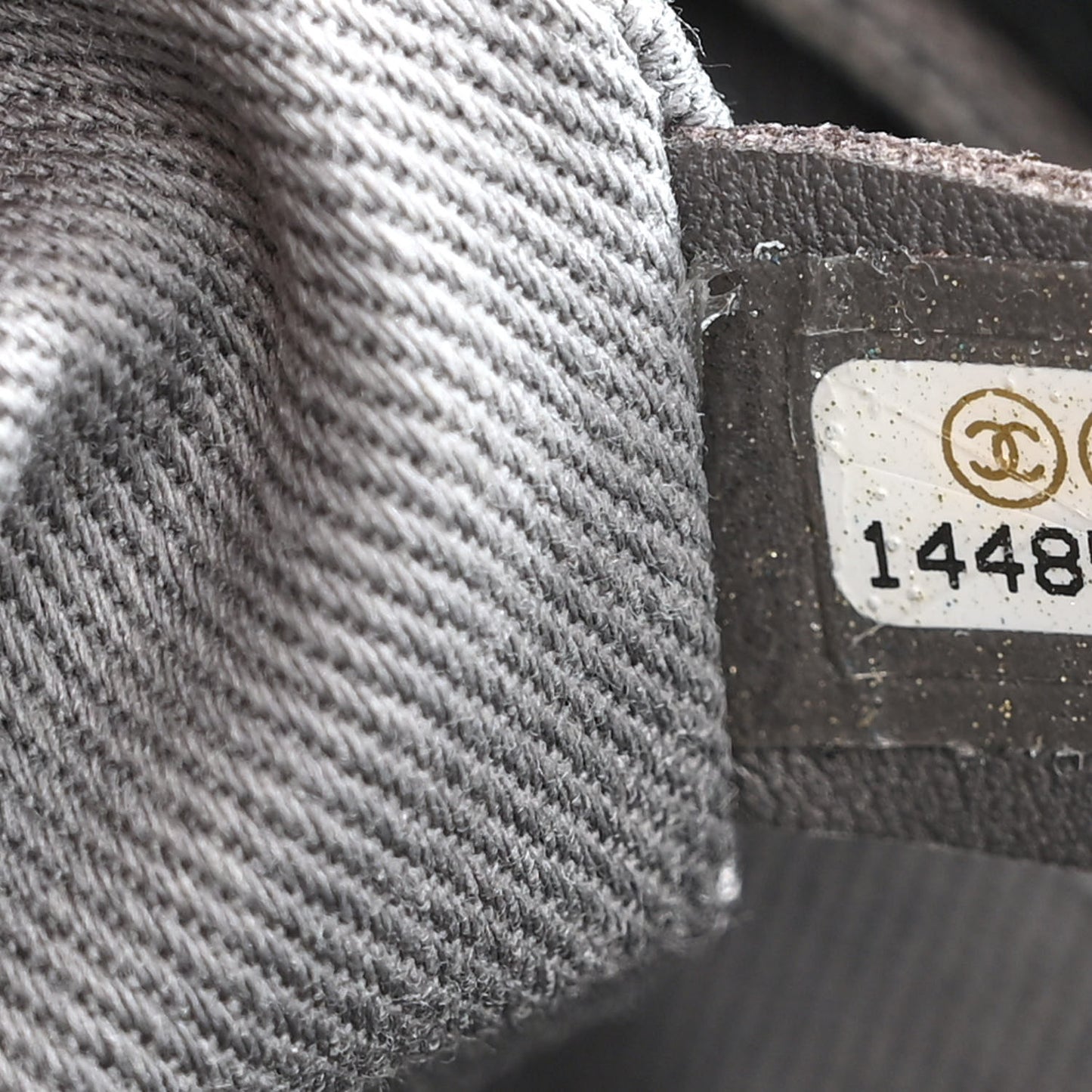 Iridescent Calfskin Glint Flap Black