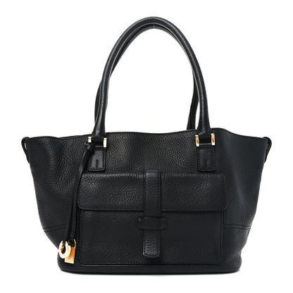 Loro Piana Grained Calfskin Bellevue Odessa Black 1 of 9