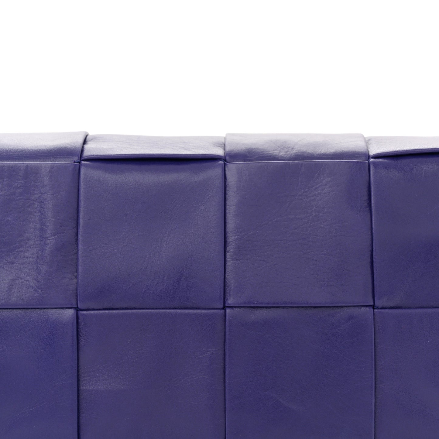 Paper Calfskin Intrecciato Cassette Belt Bag Purple