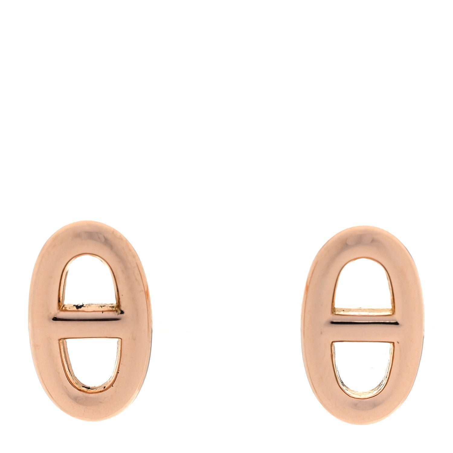 Hermes 18K Rose Gold TPM Farandole Stud Earrings 1 of 5