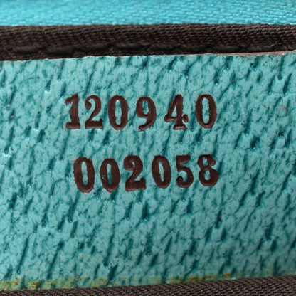 Gucci Monogram Horsebit Nail Chain Pochette Turquoise 7 of 12