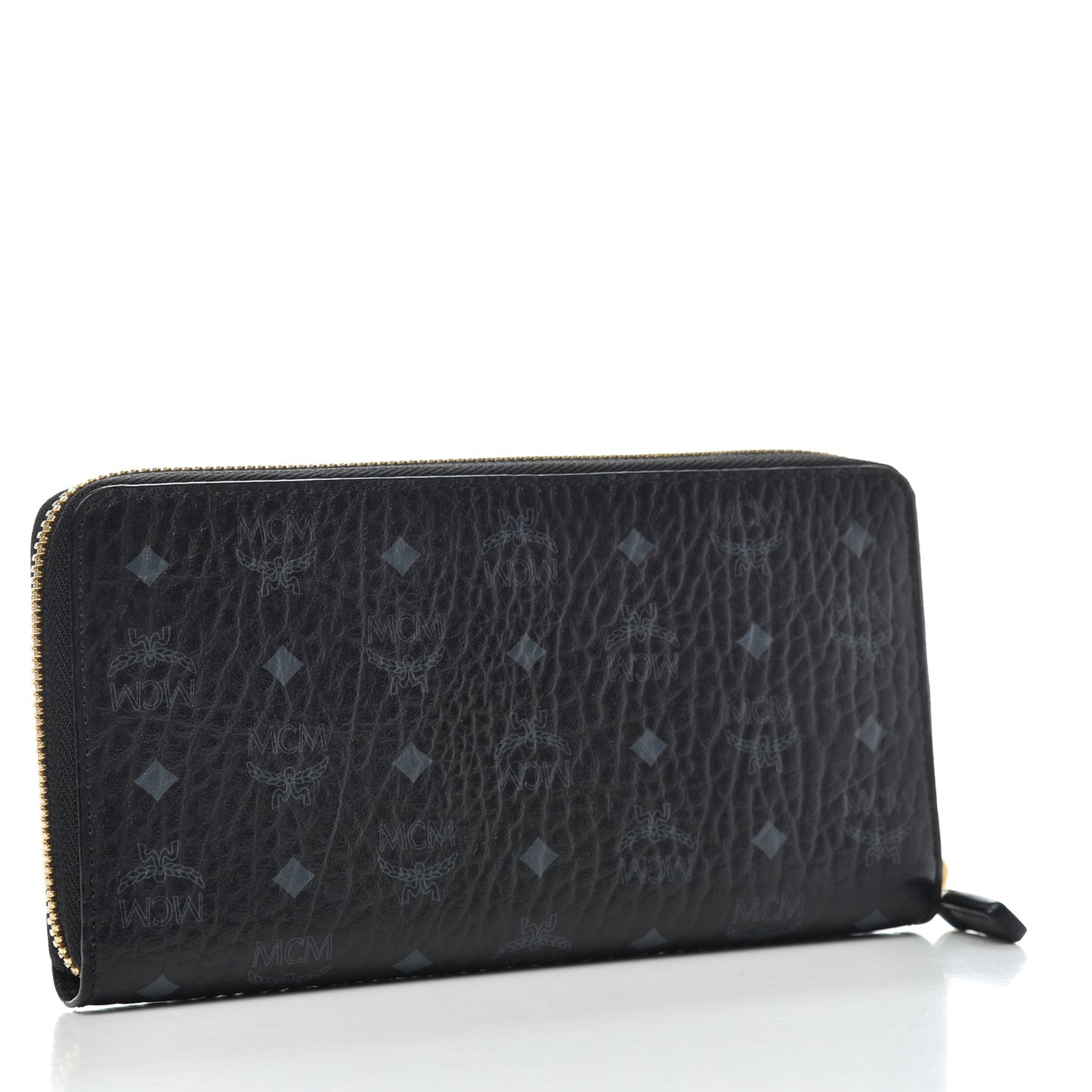 Visetos Large Zip Around Wallet Black