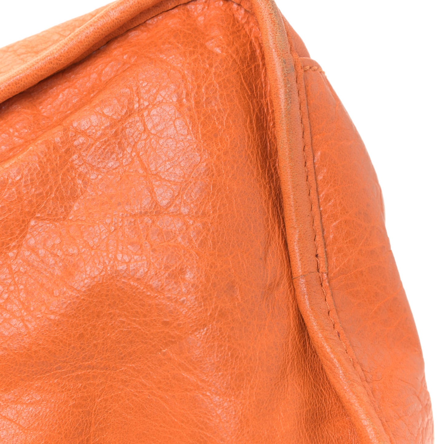 Agneau Giant 12 Gold Hardware City Tangerine