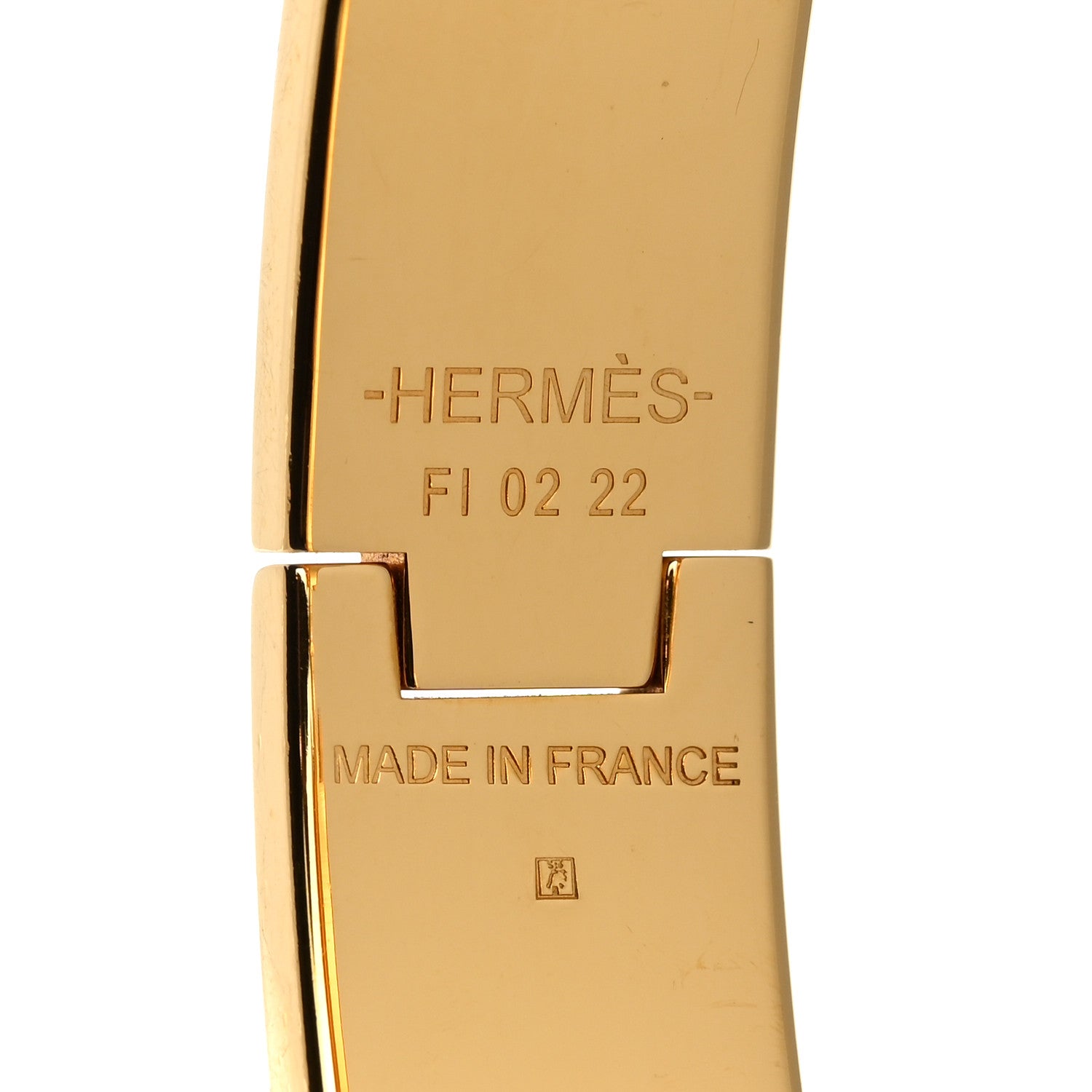 Hermes Enamel Narrow Clic Clac H Bracelet PM White 4 of 5