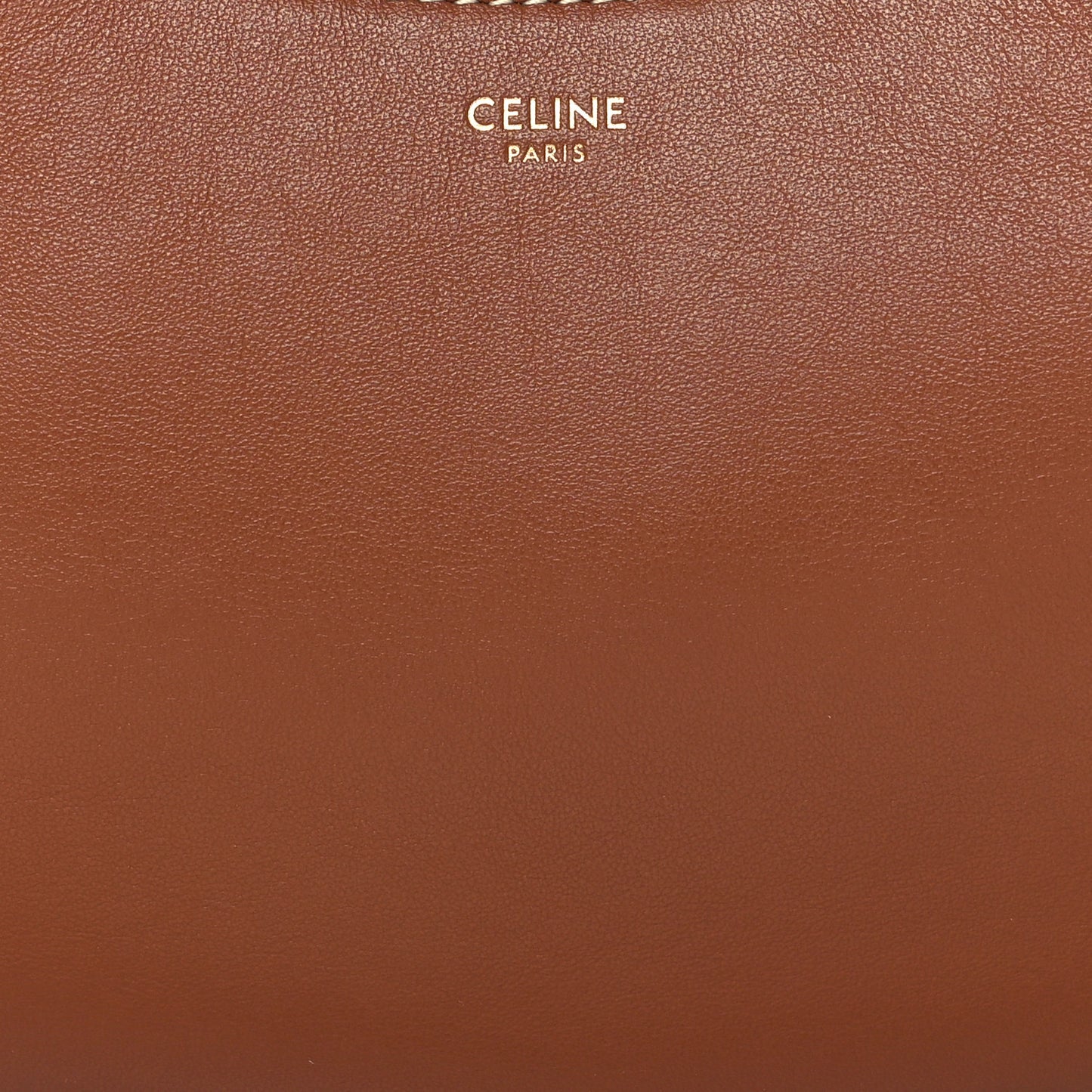 Smooth Calfskin Medium Strap Ava Shoulder Bag Tan
