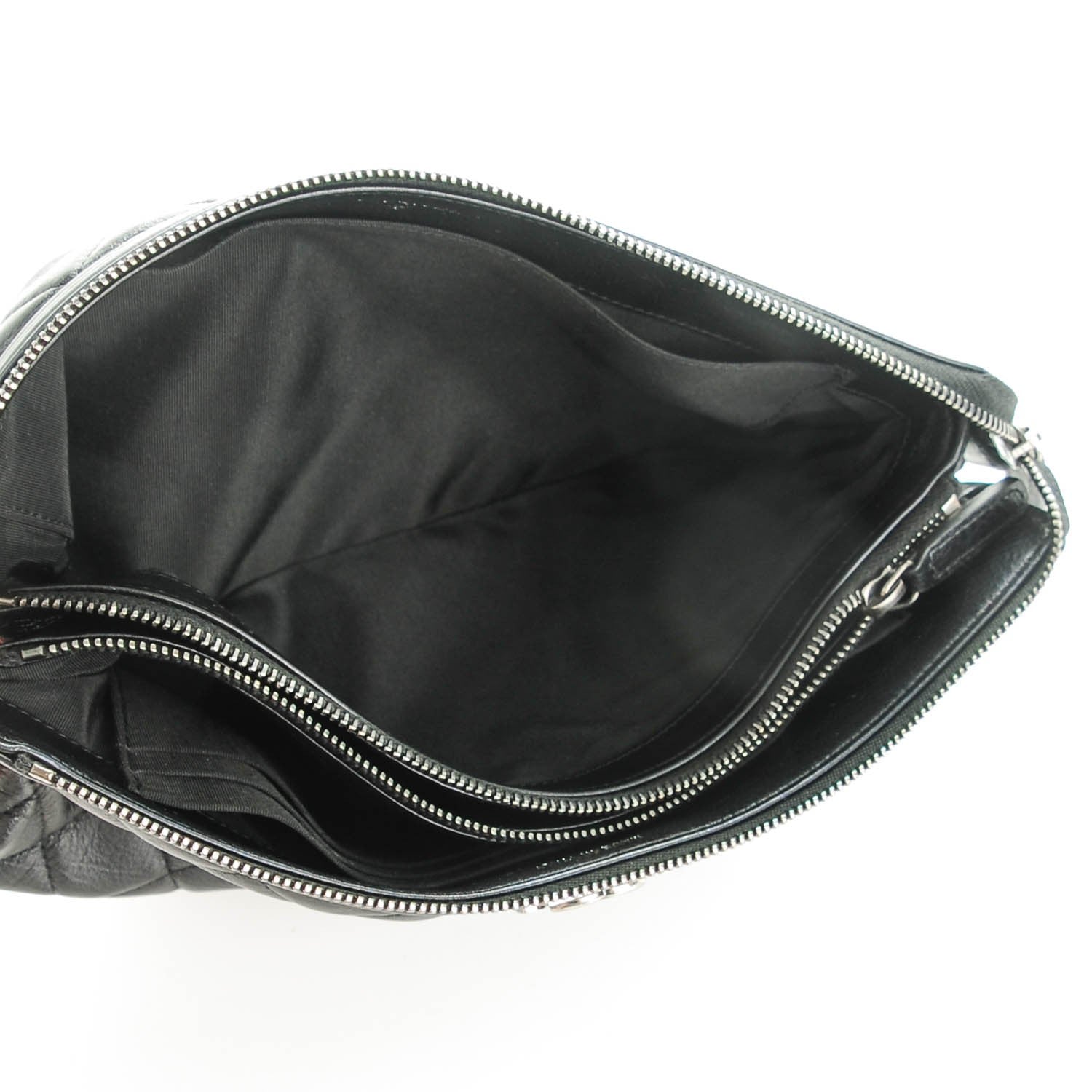 Chanel Calfskin Quilted Small Zipped Boy Pouch Black 5 of 8