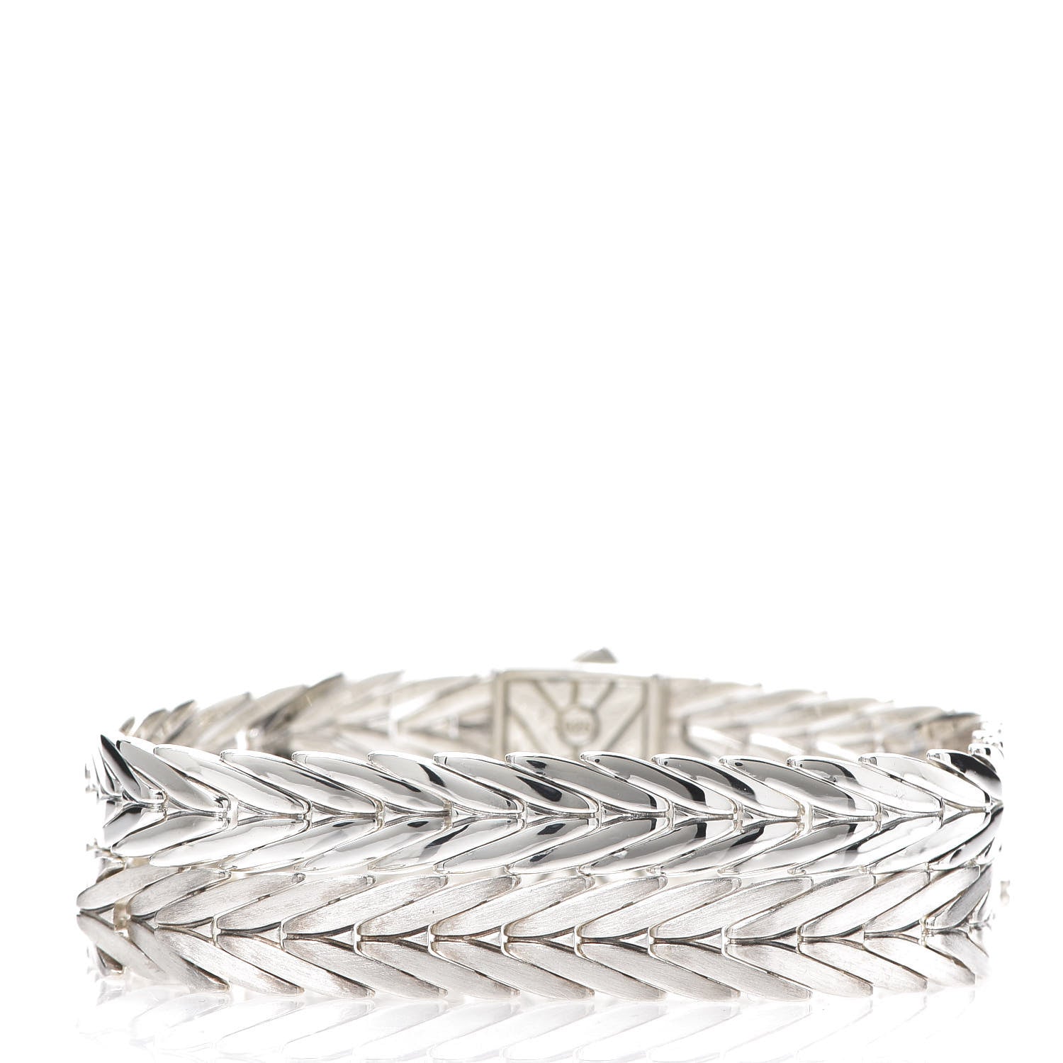 John Hardy Sterling Silver Black Sapphire 16mm Modern Chain Double Row Bracelet 2 of 5