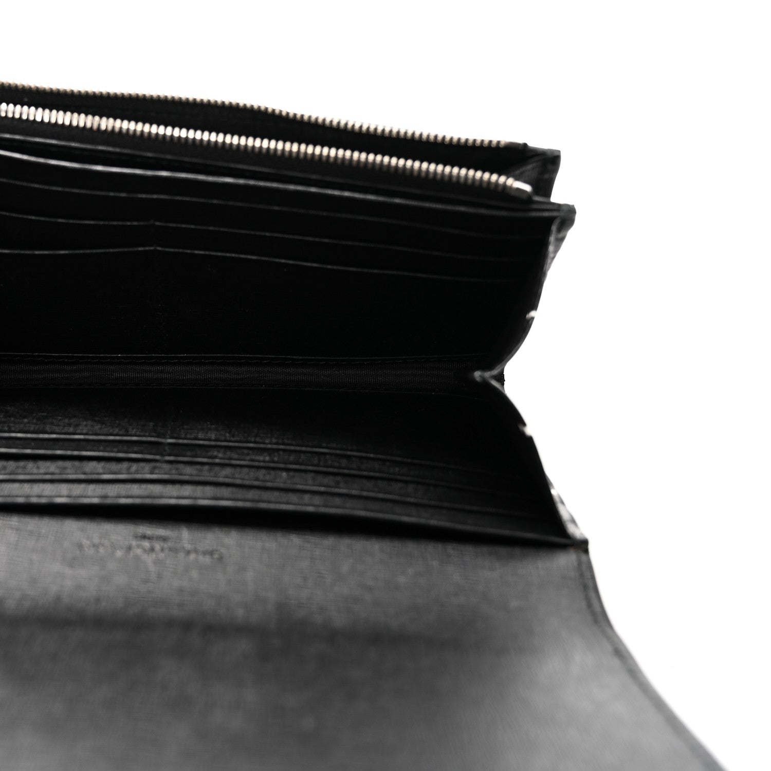 Balenciaga Saffiano Square Check Wallet Black White 5 of 8