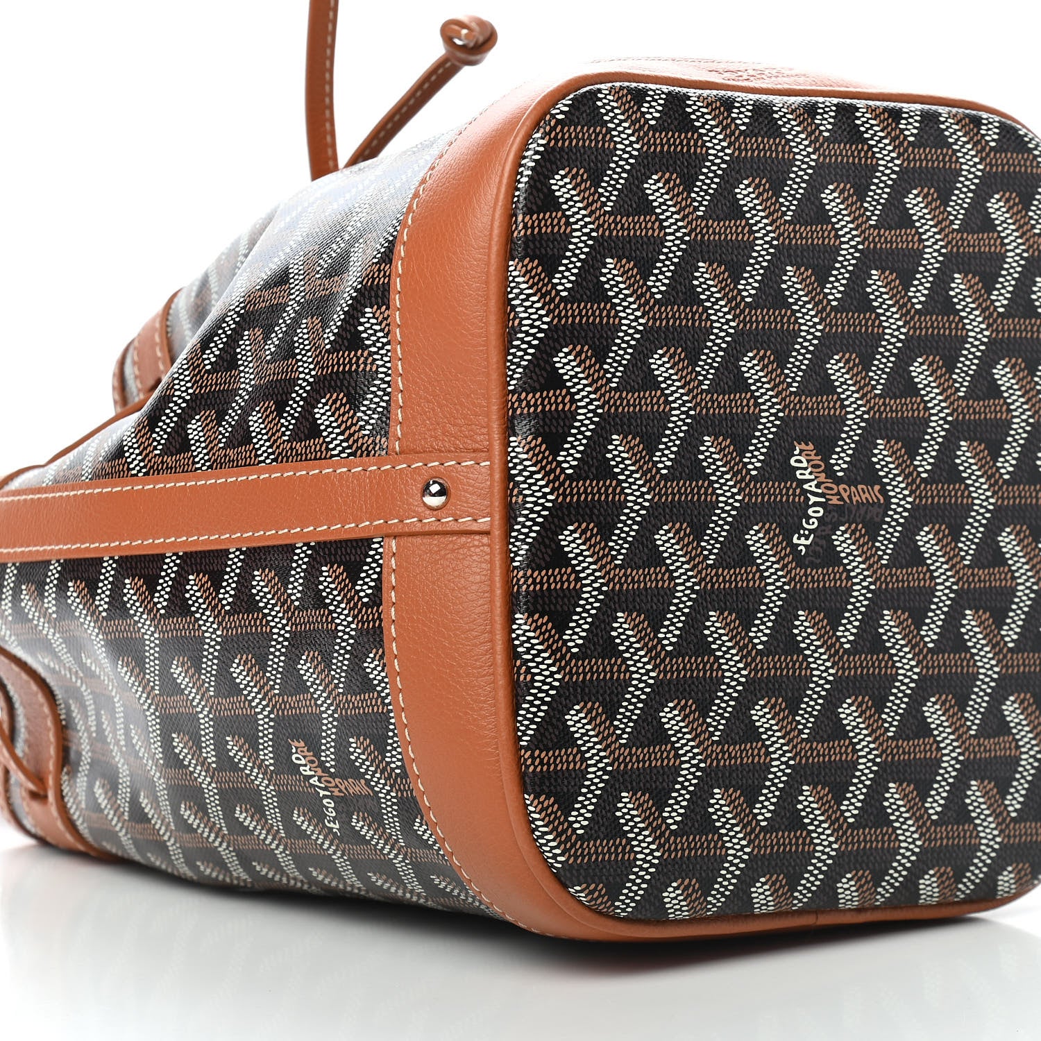 Goyard Goyardine Petit Flot Bucket Bag PM Black Gold 6 of 7