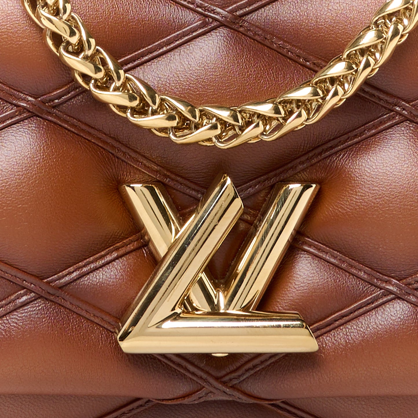 Lambskin Malletage Top Handle GO-14 MM Tan