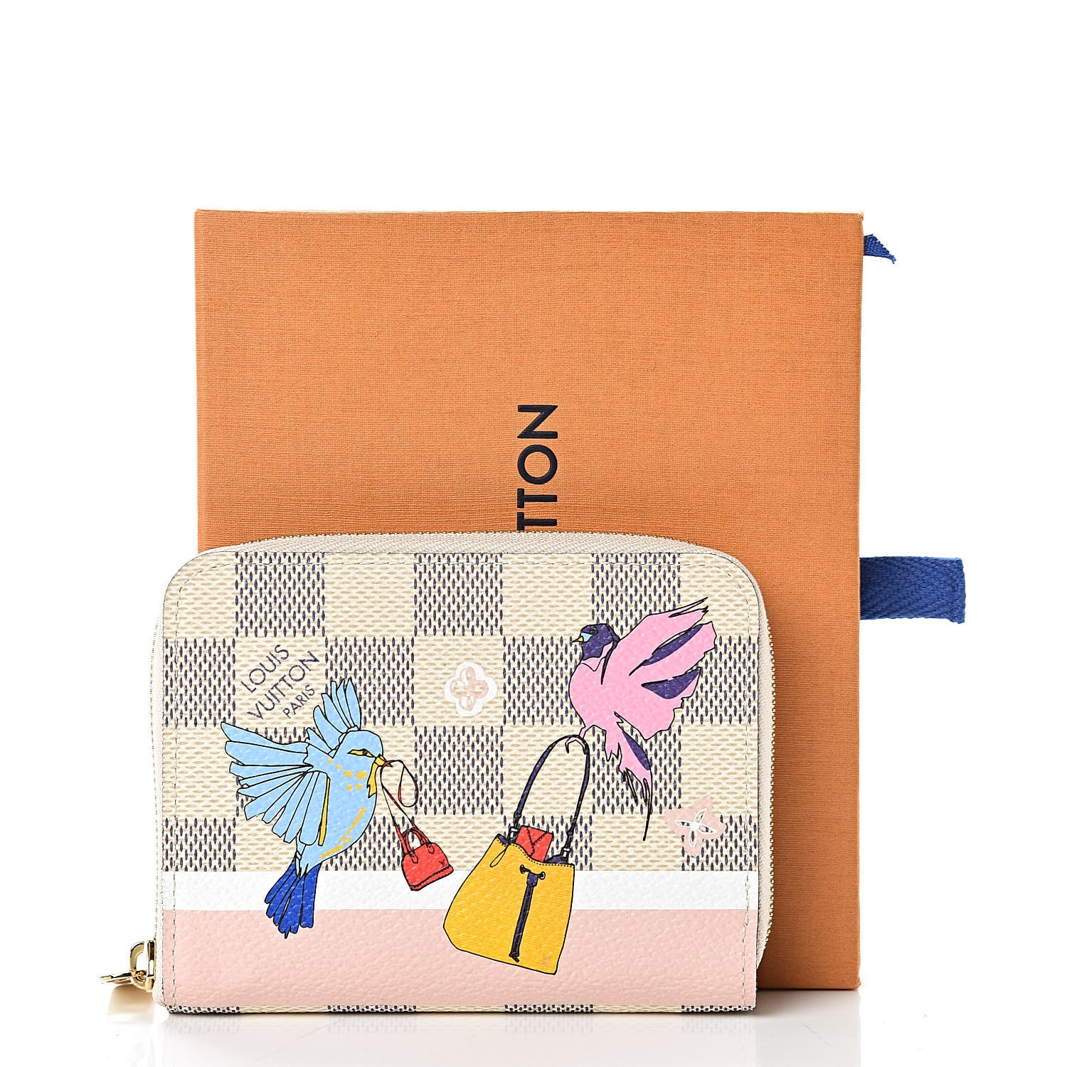 Louis Vuitton Damier Azur 2018 Christmas Animation Zippy Coin Purse 7 of 7