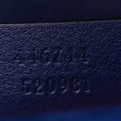 Gucci Velvet Matelasse Mini GG Marmont Shoulder Bag Cobalt Blue 7 of 11