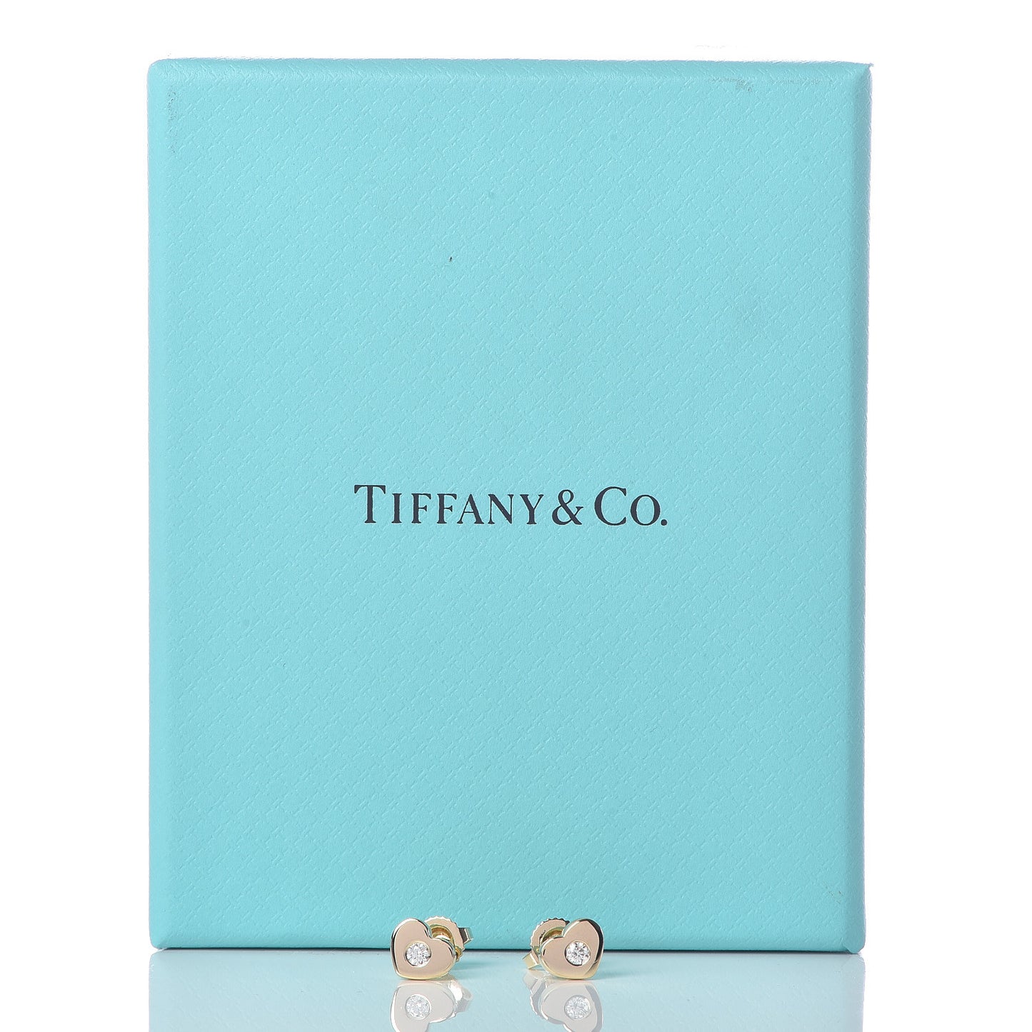 18K Yellow Gold Diamond Paloma Picasso Modern Heart Earrings