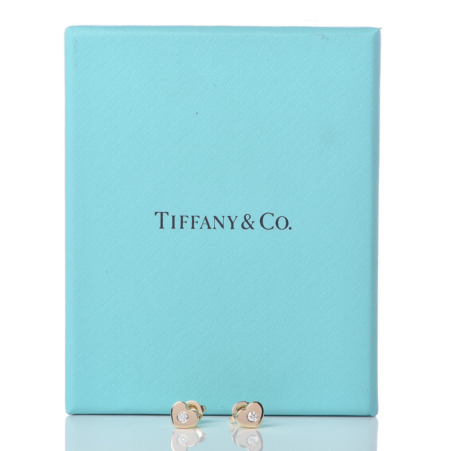 Tiffany 18K Yellow Gold Diamond Paloma Picasso Modern Heart Earrings 7 of 7