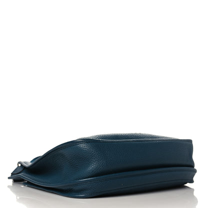 Hermes Taurillon Clemence Amazone Evelyne III GM Colvert Turquoise 4 of 10