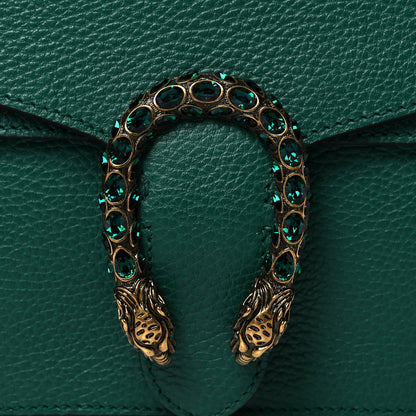 Gucci Pebbled Calfskin Small Dionysus Shoulder Bag Emerald 9 of 11